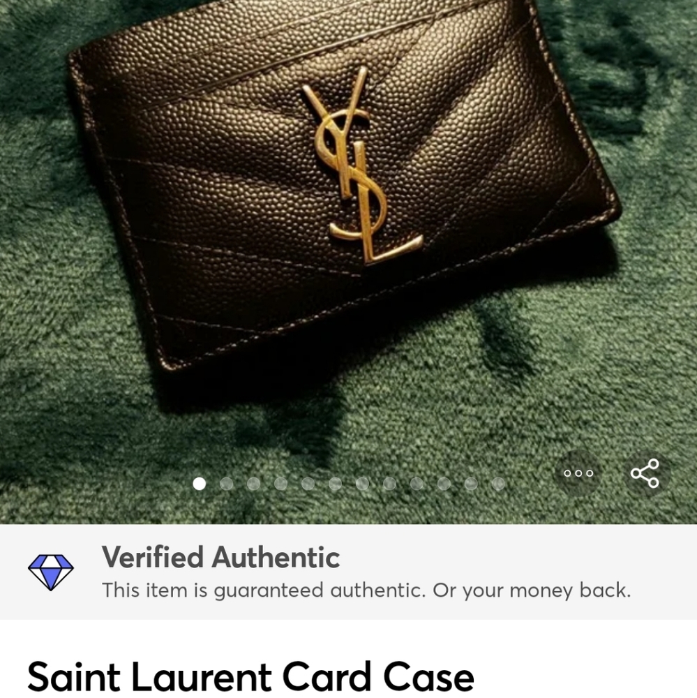 SOLD Verified Authentic Saint Laurent Card Case - Picture 2 of 16